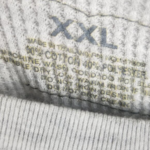 Levi's Strauss & Co Men's Gray Waffle Knit Long-Sleeve Thermal Shirt Sz XXL - Picture 5 of 5